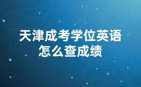 天津成考学位英语怎么查成绩