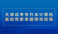 天津成考专升本计算机基础需要掌握哪些技能