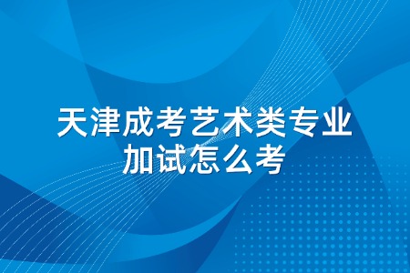 天津成考艺术类专业加试怎么考