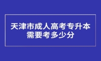 天津市成人高考专升本需要考多少分