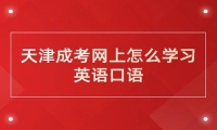 天津成考网上怎么学习英语口语