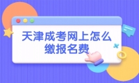 天津成考网上怎么缴报名费