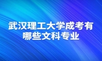 武汉理工大学成考有哪些文科专业