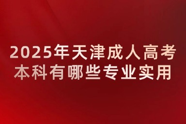 2025年天津成人高考本科有哪些专业实用