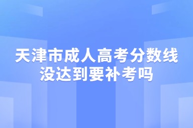 天津市成人高考分数线没达到要补考吗