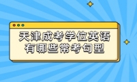 天津成考学位英语有哪些常考句型