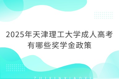 2025年天津理工大学成人高考有哪些奖学金政策