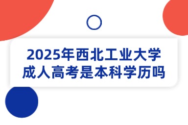 2025年西北工业大学成人高考是本科学历吗？