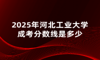 2025年河北工业大学成考分数线是多少