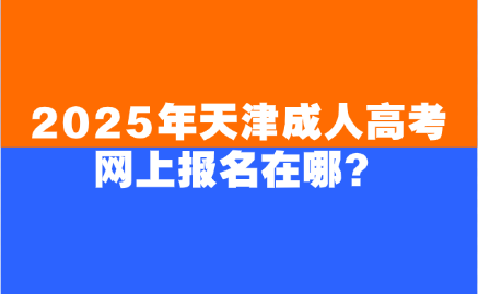 天津成人高考网上报名入口